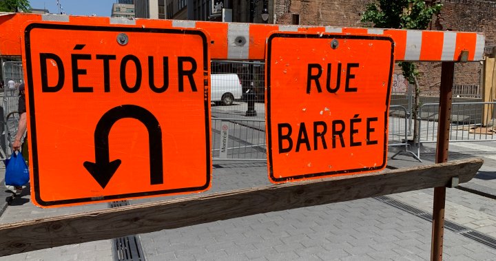 Montreal streets to see 51 major construction projects this summer - Montreal