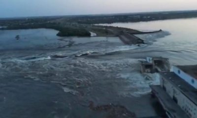 Zelenskyy slams 'Russian terrorists' for blowing up Nova Kakhovka dam in Kherson region
