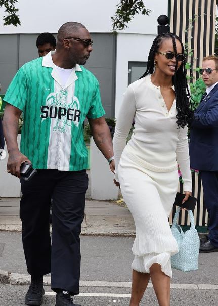 Hollywood star Idris Elba rocks a Super Eagles 1996 Vintage Retro Jersey as he stepped out with his beautiful wife tsbnews.com2