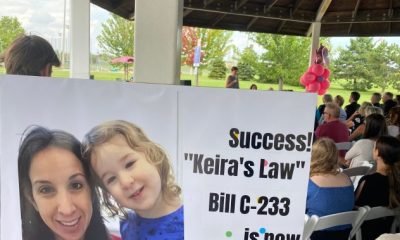 Supporters celebrate passing of Keira’s Law, aimed at battling domestic abuse