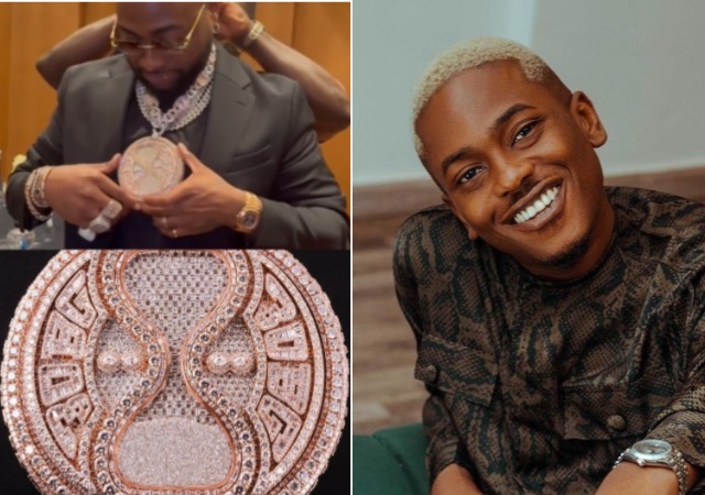“N577M is not spinning” – Reactions trail video of Timini trying to spin Davido diamond chain worth N577M