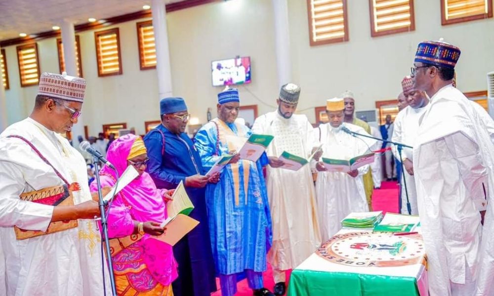 Yobe: Gov Buni swears-in 20 new commissioners, charges them on diligence, due process