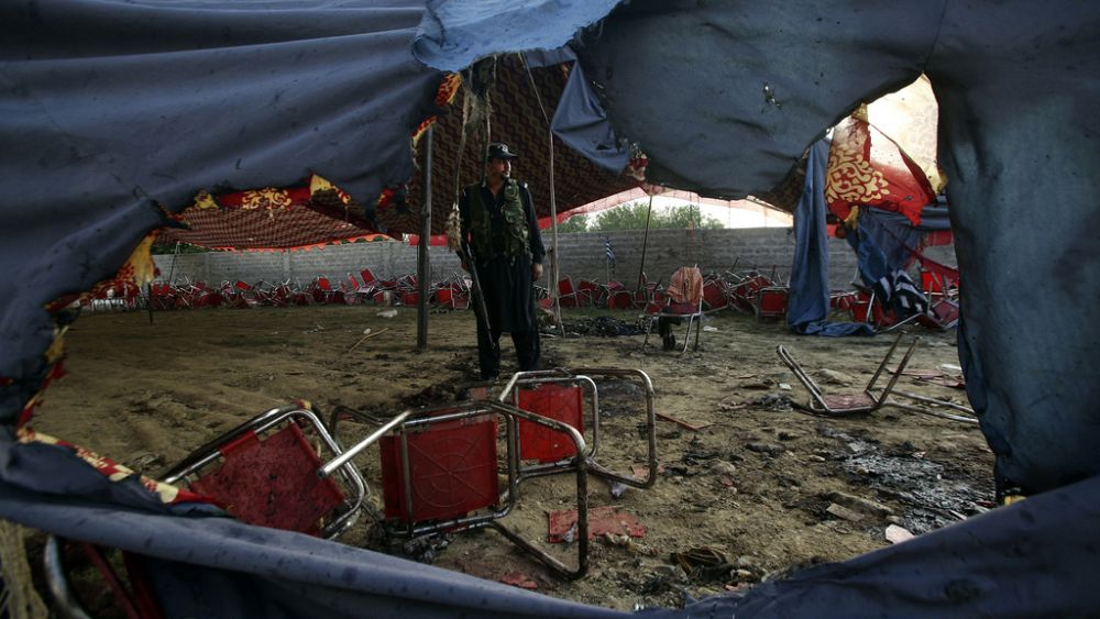 Death toll in Pakistan suicide bombing rises to 54; police suspect Islamic State