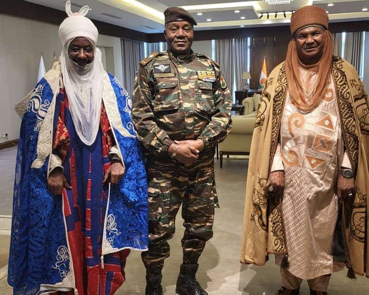 Former Kano Emir, Sanusi Meets Niger’s Coup Leaders (Video)
