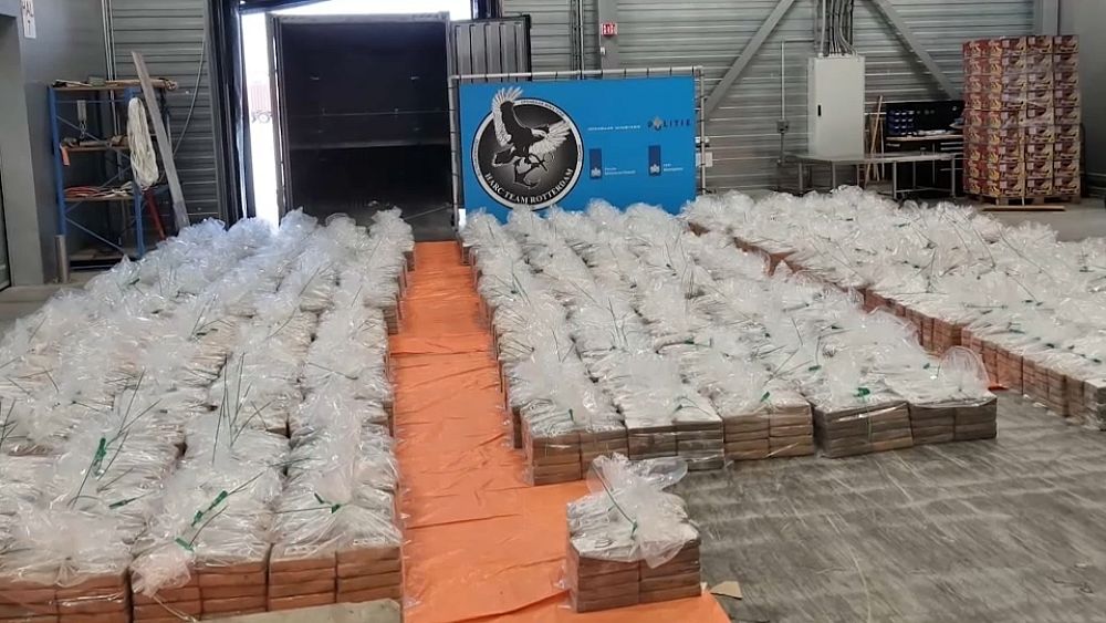 Record drug haul by Dutch customs officials at Rotterdam port