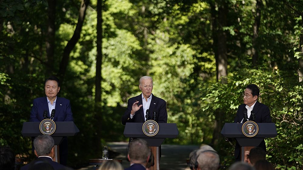 US, Japan and South Korea agree to boost security ties at Camp David summit