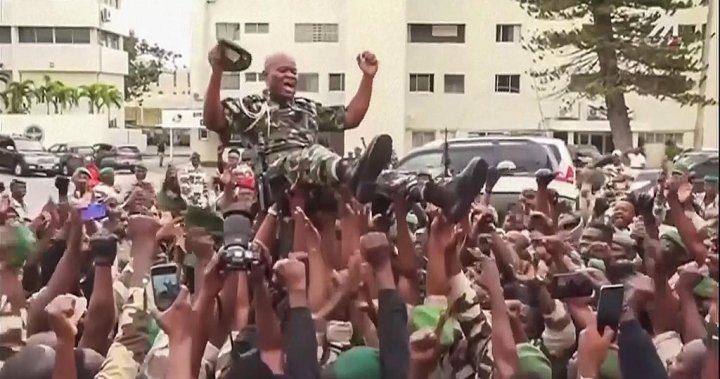 Gabon coup leader sworn in as interim president to cheering crowds - National