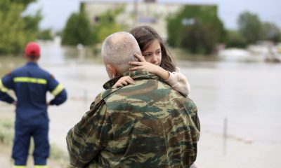 Evacuation orders for areas in central Greece as a river bursts its banks and floodwaters rise