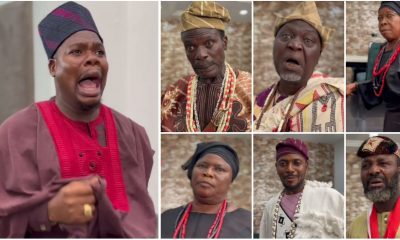 Mr Macaroni’s encounter with in-laws, Abija, Alapini, Iya Gbonkan, others in new skit sparks laughter (VIDEO)