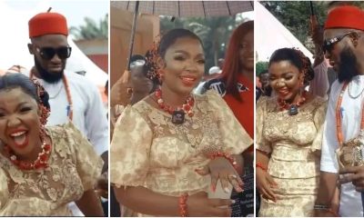 Actress Ekene Umenwa on cloud nine as she ties the knot traditionally with Filmmaker Alex Kleanson – VIDEO