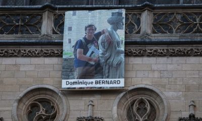 Arras attack: Mourners pay tribute to 'much loved' teacher Dominique Bernard