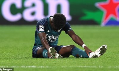 Bukayo Saka picked up a hamstring injury earlier this month and is working his way back to full fitness