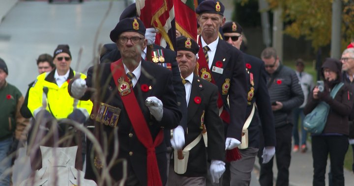 Kingston honours veterans on Remembrance Day mindful of current conflicts - Kingston