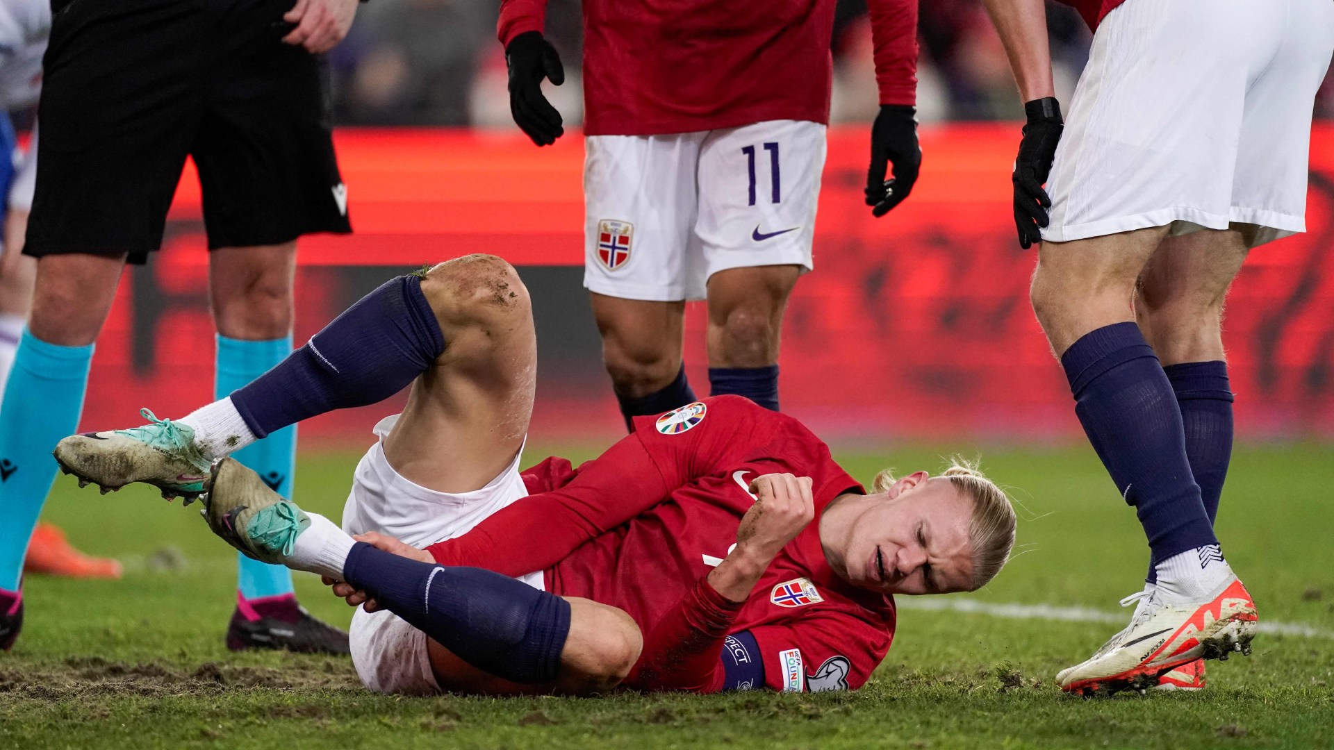 Man City suffer double scare ahead of Liverpool clash as Erling Haaland and Rodri pick up injuries on international duty