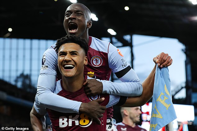 Aston Villa's Ollie Watkins, Moussa Diaby (both pictured) and Leon Bailey are the second best