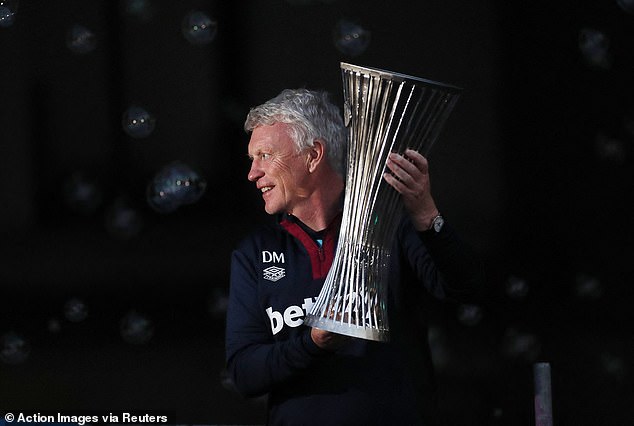 Moyes won the Europa Conference League with West Ham last season that kept him in the job
