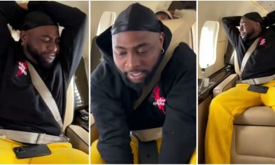 “I was scared” – Davido shares frightening experience during flight turbulence (VIDEO)