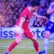 The Liverpool midfielder escaped with a yellow card against the French side