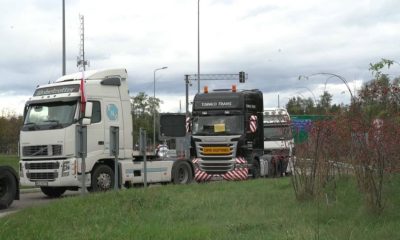 Polish truckers protest against unfair competition from Ukraine colleagues