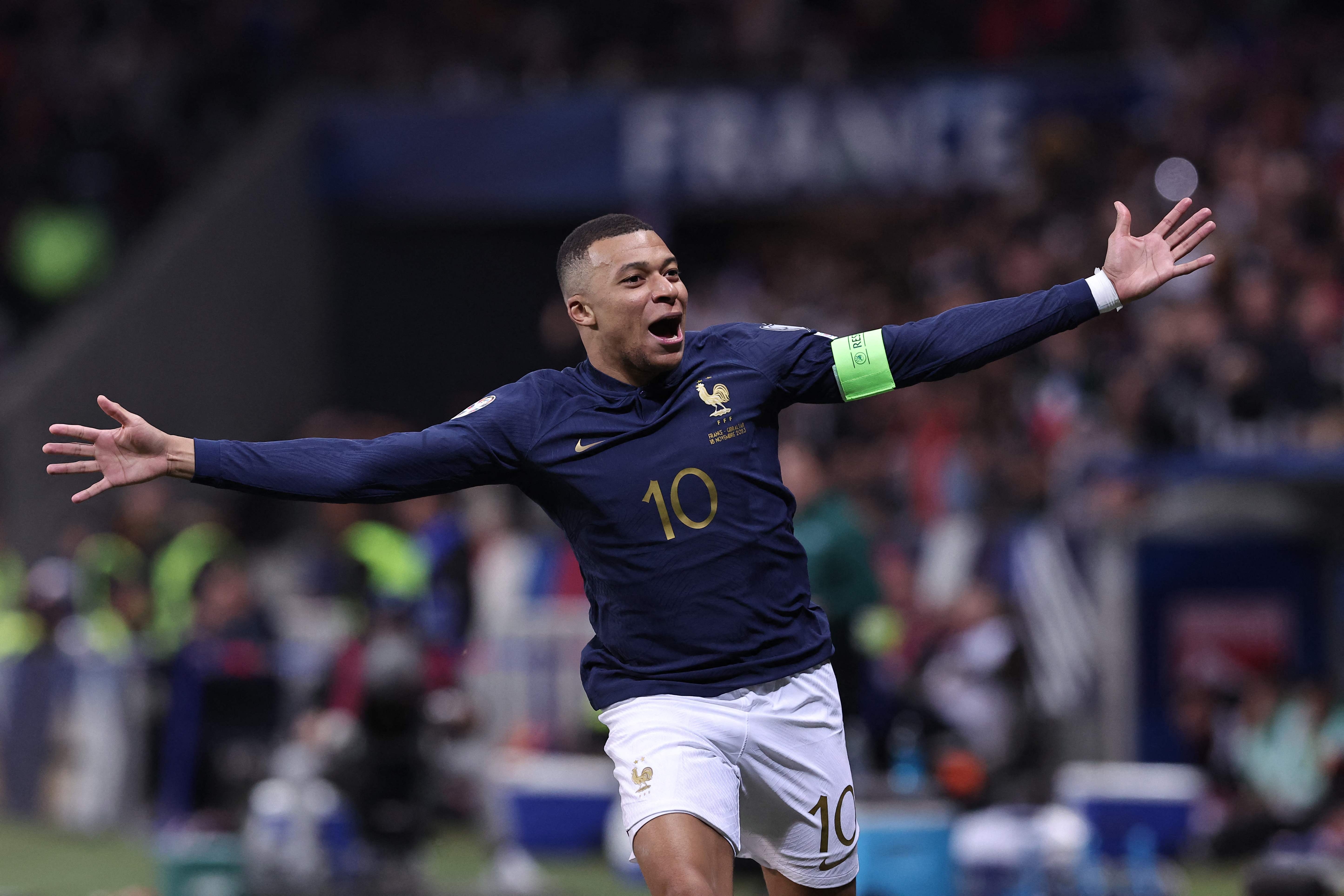 Mbappe scored as France thrashed Scotland in a friendly