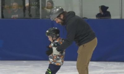 Ukrainian and Syrian families come together for newcomer skate in Lethbridge - Lethbridge