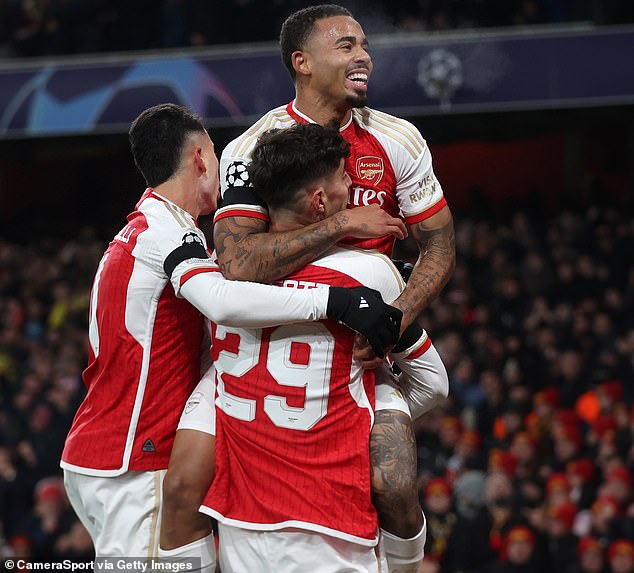 Arsenal's rout of Lens last time out has seen them wrap up top spot in Group B