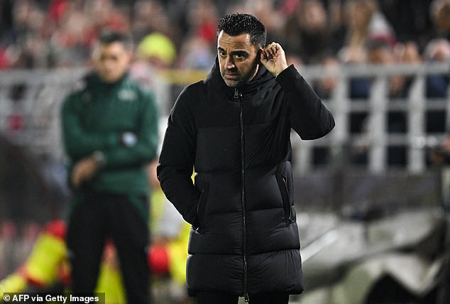 Manager Xavi is facing heat after two poor results in the last seven days, having also lost to Girona at the weekend