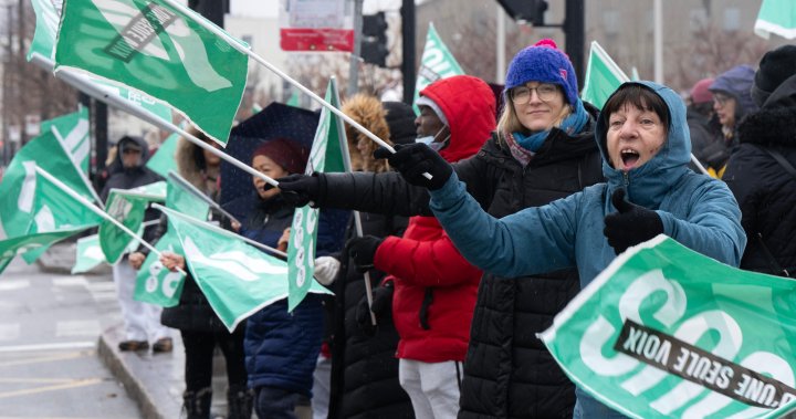 More Quebec public unions have tentative deals on working conditions, but not on pay - Montreal