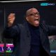 Ian Wright was seen wildly celebrating Declan Rice's 97th minute winner against Luton