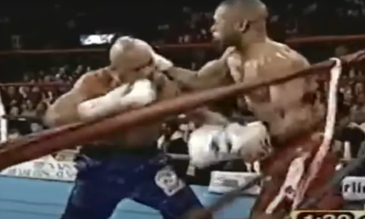 Roy Jones Jr's most famous knockout saw him land brutal one punch KO with hands behind his back