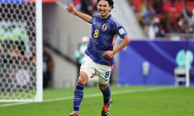 Liverpool fans show their love as Wataru Endo assists former Red Takumi Minamino in chaotic Asian Cup match