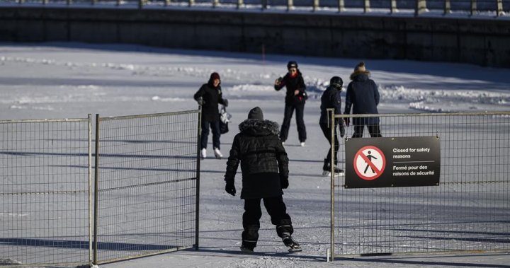 As Ottawa warms up, Rideau Canal to close for skaters just four days after opening - Ottawa