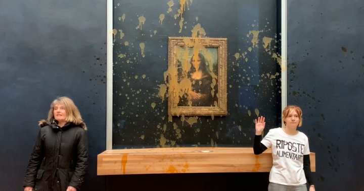 Protesters throw soup at Mona Lisa painting in Paris amid farmers’ protests - National