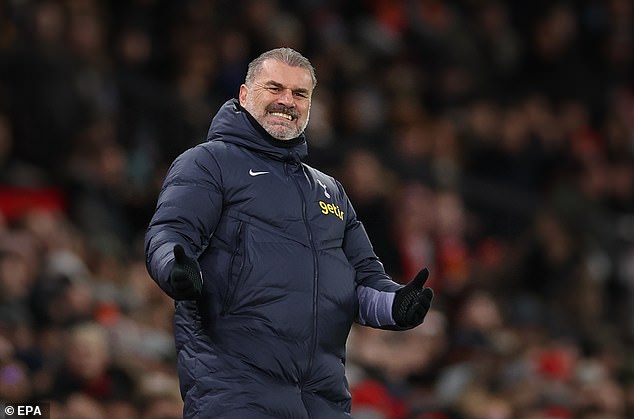 Ange Postecoglou was proud of his side for having travelled to face Manchester United without several players that were unavailable through injury and illness