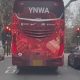 Footage showed Liverpool's team coach running a red light as the team made their way to the Emirates