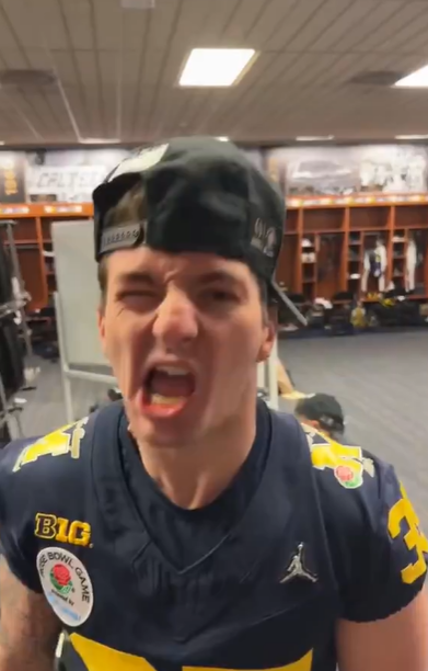 This Michigan player enjoyed knocking off Bama in the CFP