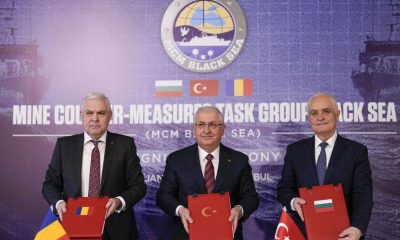 Turkey, Bulgaria and Romania sign deal to tackle Black Sea mines