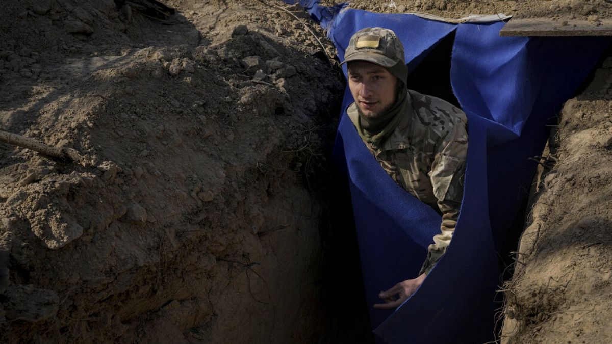 Ukrainian soldiers face fear and freezing temperatures in bunkers