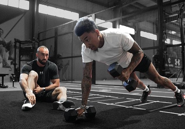 Lingard also posted several pictures of himself training in a high-end gym in Dubai