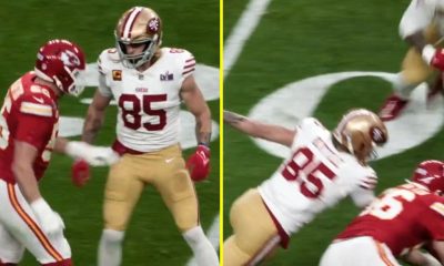 NFL fans can't believe what George Kittle did during crucial Super Bowl play that might have cost 49ers the game
