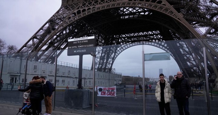 Eiffel Tower closes due to worker strike over wages - National