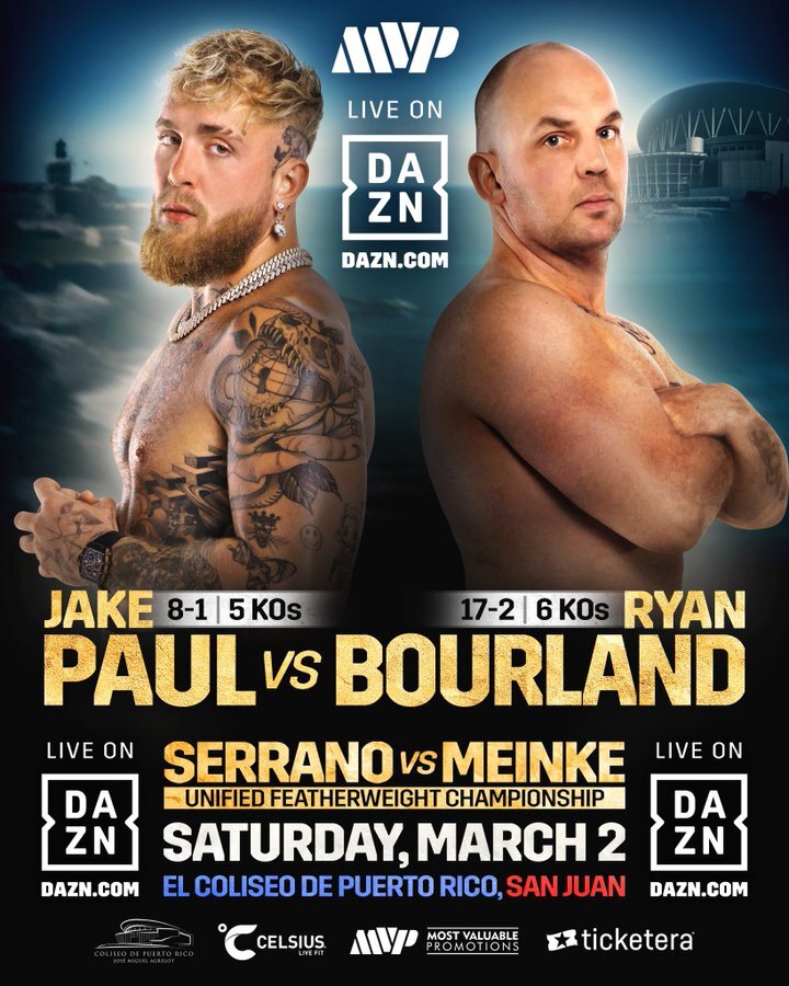 Paul faces American compatriot Bourland, who has won 17 out of his 19 bouts