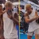 Jake Paul hits the gym with girlfriend Jutta Leerdam as he ramps up fight preparations