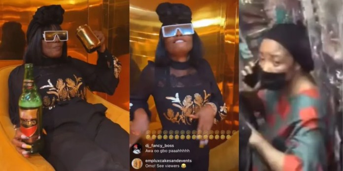 Iyabo Ojo celebrates as she dances so hard after Lizzy Anjorin was allegedly caught stealing gold jewelry (Video)