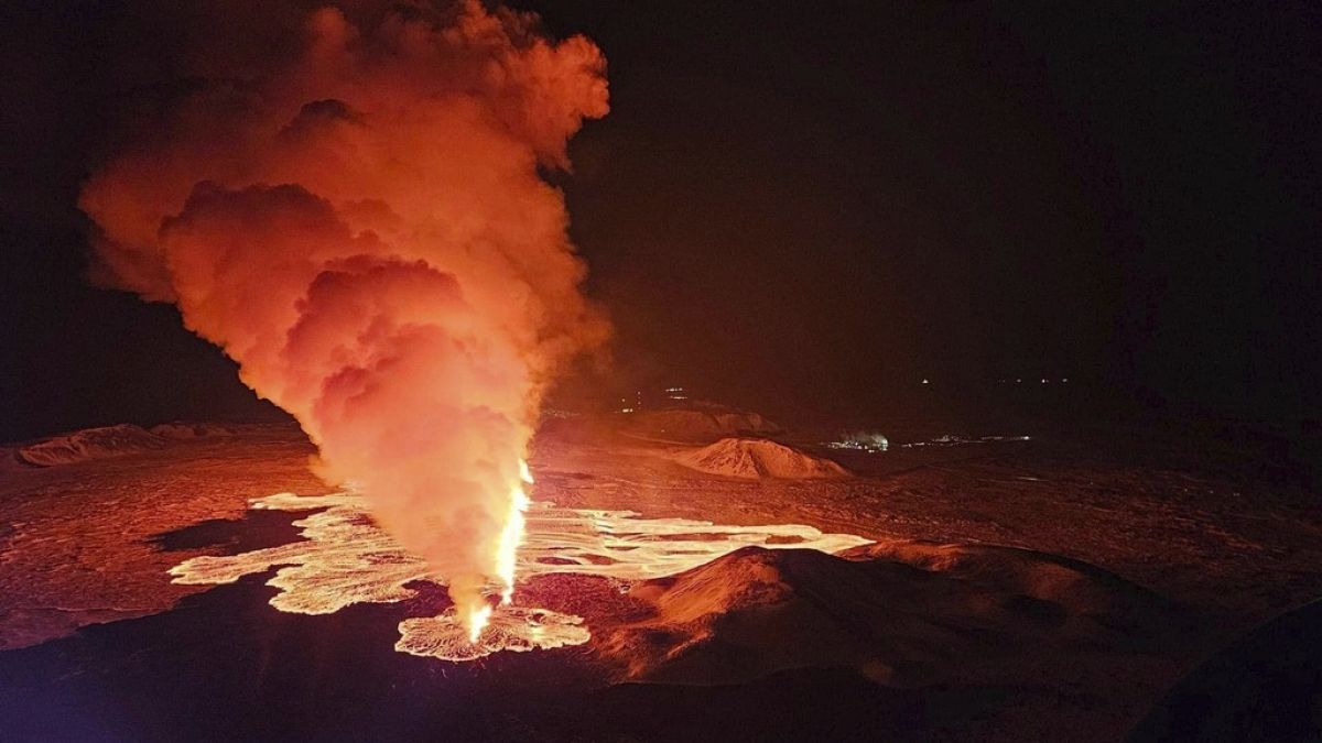 Iceland's volcano erupts for the third time since December
