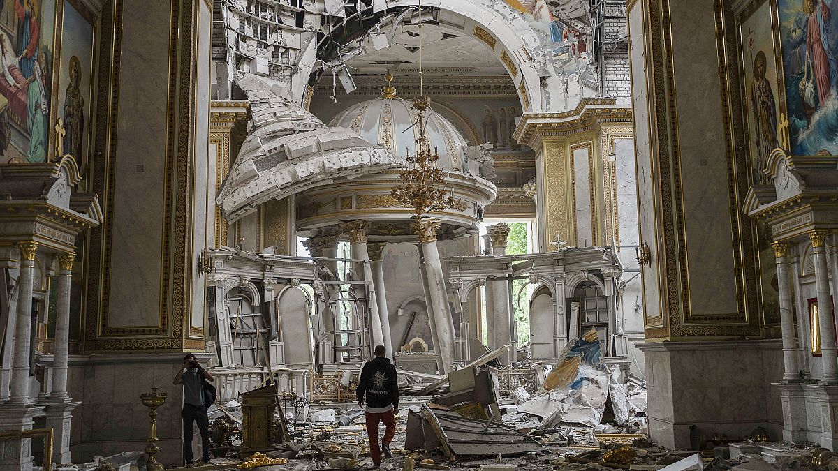 In pictures: Ukraine's cultural landscape significantly damaged after two years of war