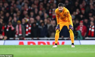 Liverpool suffer another injury blow as Alisson is ruled out of Brentford clash after picking up a 'hamstring issue' in training... as Jurgen Klopp side now have EIGHT players sidelined