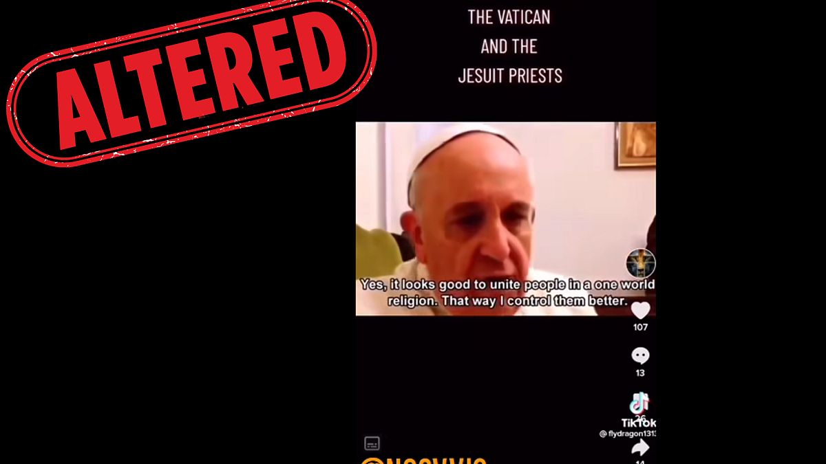 No, this video doesn’t show the Pope calling the Catholic Church ‘the mother of harlots’