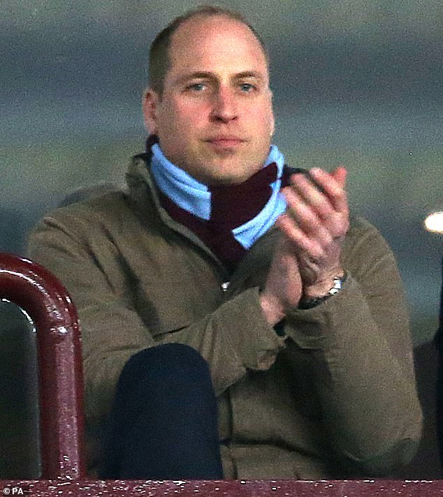 Prince William is a committed Aston Villa fan, with the heir to the throne often seen at home games and at the club's training ground