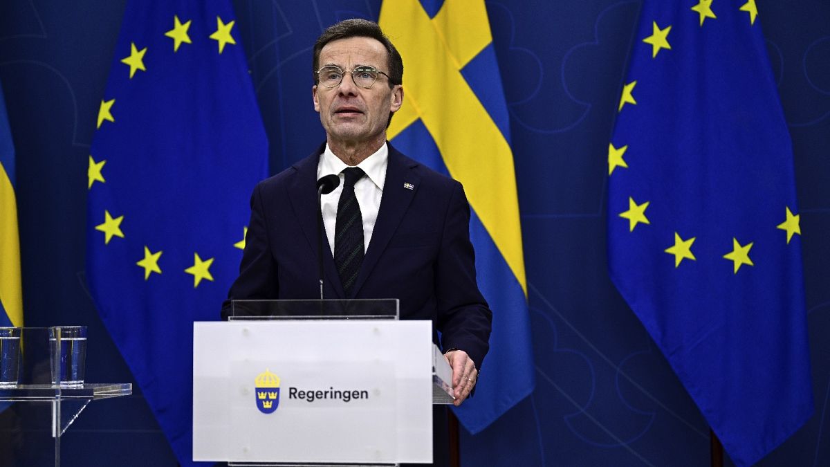 Swedish PM hails country's accession to NATO as a 'historic day'